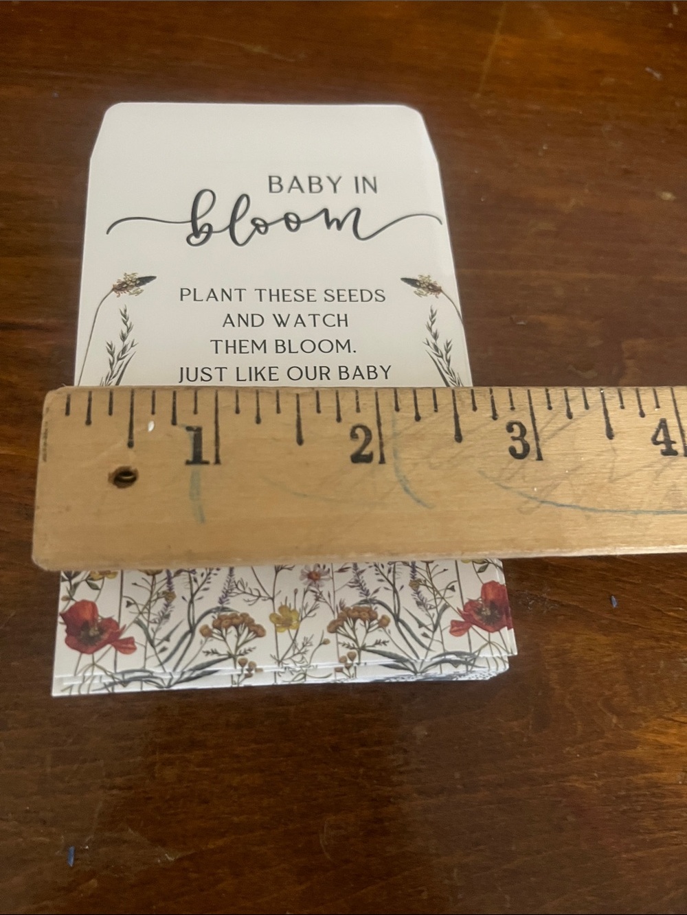 Baby In Bloom Flower Seed Packets For Baby Shower 25 packets NEW - Picture 4 of 5